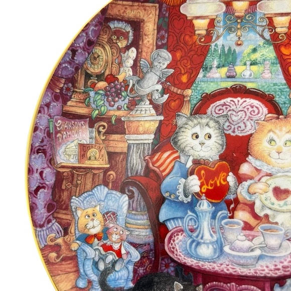 Franklin Mint Heirloom Bill Bell Whisker Wuv Collector Plate - Picture 5 of 10